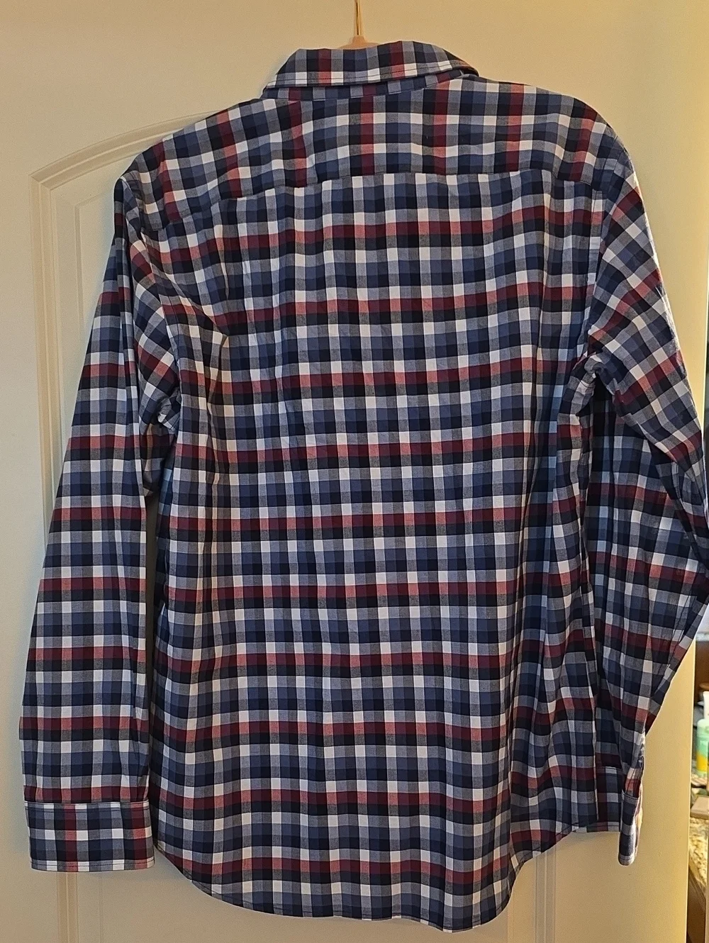 Banana Republic Men's Blue Plaid Button-Down Shirt